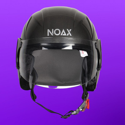 Font unisex open face helmet for safty585-AAA Motorbike Helmet(Grey)