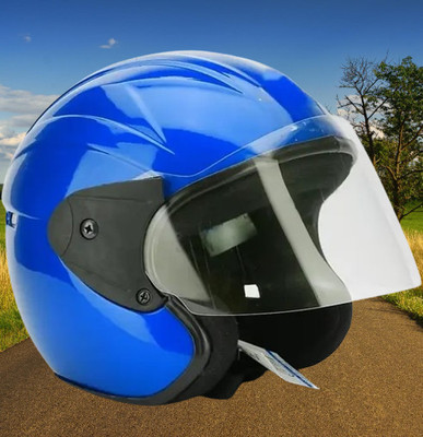 Lxt Blue_Half_face_Helmet_with ISI Certified_BL24 Motorbike Helmet(Blue)