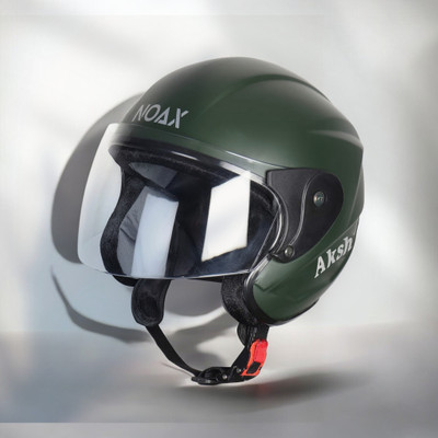 NOAX ISI MARKED UNISEX HELMET FOR RIDDING BIKE NON STOP(DD-614 Motorbike Helmet(Dark Green)