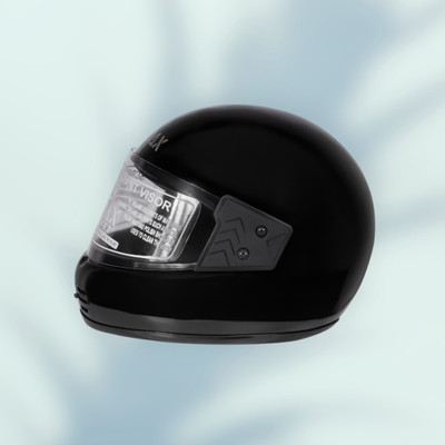 NOAX ISI marked helmet solid helmet((fk56 Motorbike Helmet(Black)