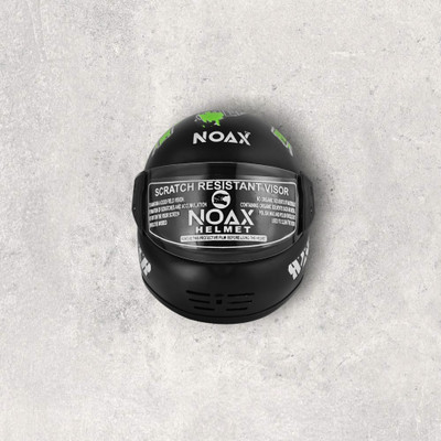 NOAX ISI MARKED UNISEX HELMET FOR RIDDING BIKE NON STOP(DD-471 Motorbike Helmet(Green)