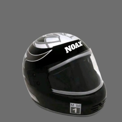 NOAX full face unisex helmet for safty62 Motorbike Helmet(Black)