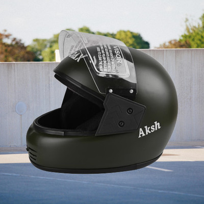 NOAX unisex full face good quality helmet @627 Motorbike Helmet(Grey)