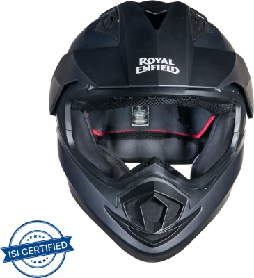 ROYAL ENFIELD Escapade Dual Sport ISI Certified with Visor Motorbike Helmet(Matt Black)