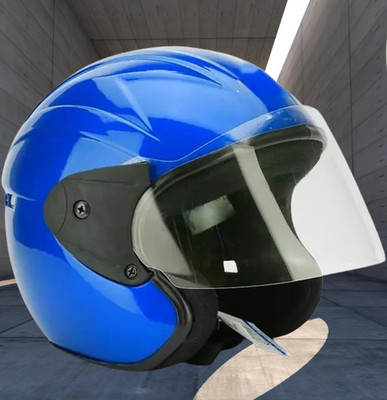 Lxt Blue_Half_face_Helmet_with ISI Certified_BL21 Motorbike Helmet(Blue)