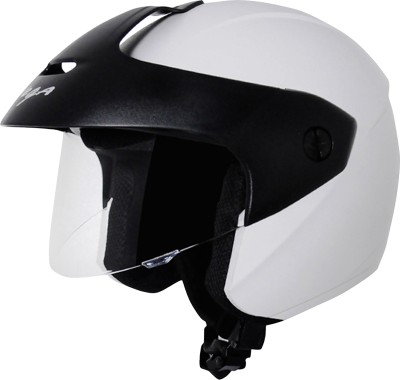 VEGA Ridge With Peak Motorbike Helmet(White)