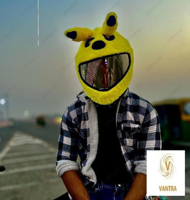 BestLook YELLOW PIKACHU HELMET BUNNY COVER (yellow)) Motorsports Helmet(Yellow)