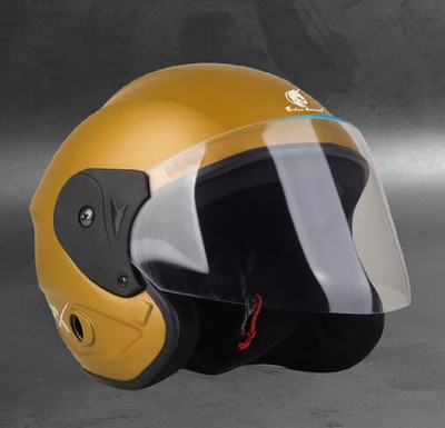 urban carrier Half Face Clear Visor Helmet, UV Scratch Resistance Helmet Motorbike Helmet_UC Motorbike Helmet(Yellow)