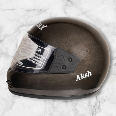 Font Helmet GOOD QUALITYFOR UNISEX for bike -Silver199B Motorbike Helmet(Silver)