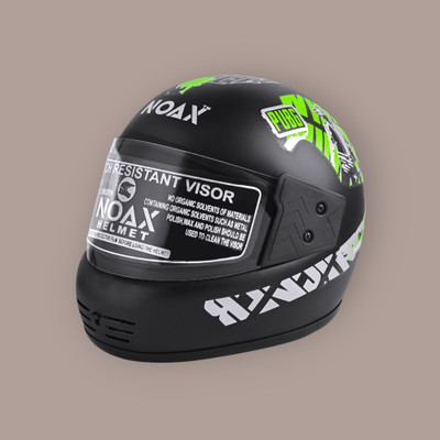 NOAX unisex full face good hard quality helm-253-Green Motorbike Helmet(Green)