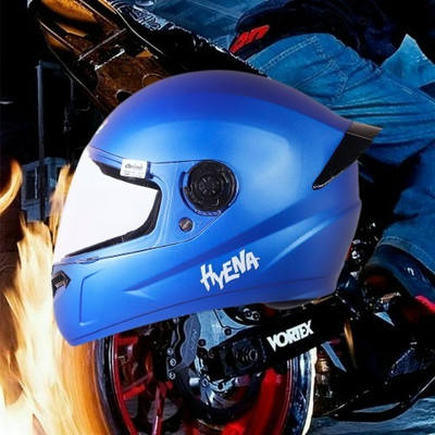 OZONE HyEnA_Super_Quality_Helmet_For Safety n Style_@LG@_0191 Motorbike Helmet(SKY BLACK)