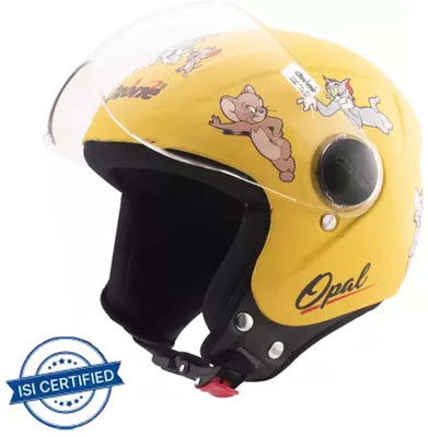 OZONE SV_OPENFACE HELMET_SUPER QUALITY_NEW MODEL_AD59 Motorbike Helmet(YELLOW DESIGN)