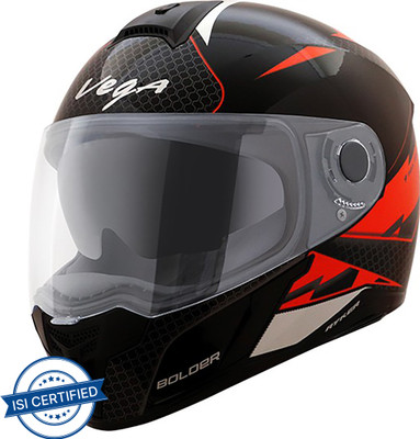 VEGA Ryker D/V Bolder Motorbike Helmet(Black, Orange)