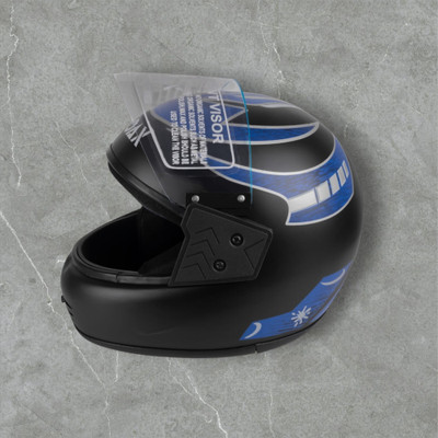 NOAX KING OF HELMET UNISEX OPEN FACE motorbike HELMET-Blue8282-Helmet 6-ABCD-Helmat Motorbike Helmet(Blue)