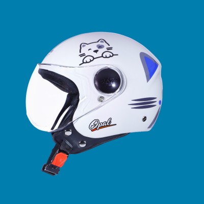 OZONE Prime Helmet_OpenFace_for Safety_Premium quality_LG@a@26 Motorbike Helmet(White)