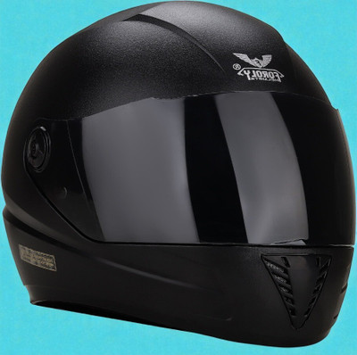 deletion Adien 1 Reflector with Anti UV PC Visor ABS Material Unisex (NN-1) Motorbike Helmet(Black)