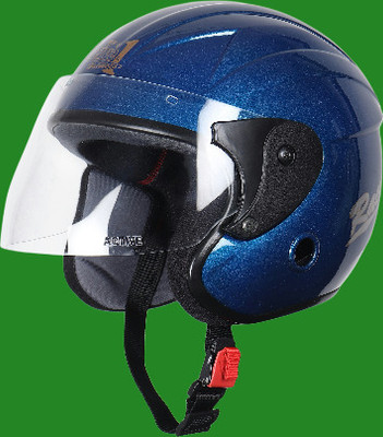 nextin nano_138 Motorbike Helmet(Blue)
