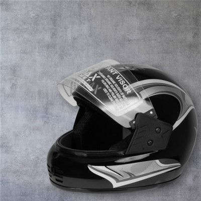 NOAX ISI marked helmet solid unisex helmet (fk151 Motorbike Helmet(Silver)