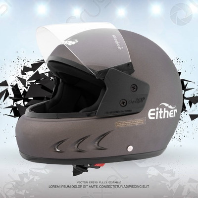 OZONE Superior Helmet_full face_VG_21@1 Motorbike Helmet(Brown)