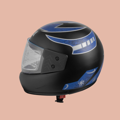 NOAX unisex full facce helmet originall@12 Motorbike Helmet(Blue)