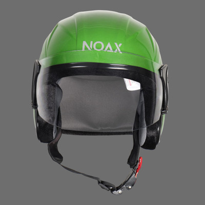 NOAX unisex open face helmet for safty107 Motorbike Helmet(Light Green)