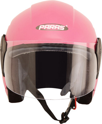 Paras Open Face Motorbike Scooty Helmet For Men Women Girls Boys Pink Motorbike Helmet Motorbike Helmet(Matt Pink)
