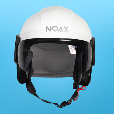 NOAX unisex open face helmet for safty659 Motorbike Helmet(White)