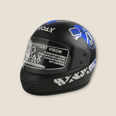 NOAX HELMET KING FULL FACE & ISI MARKED FOR UNISEX ((SL-355 Motorbike Helmet(Blue)