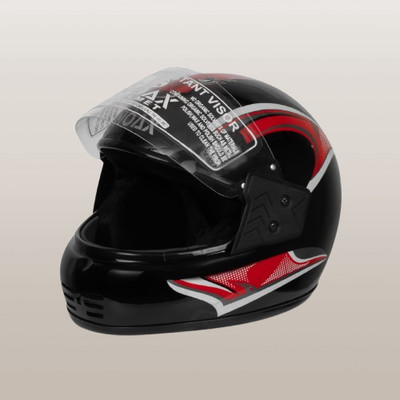Font Unisex Full Face Helmet For Motorbikes __186-AAA Motorbike Helmet(Black)
