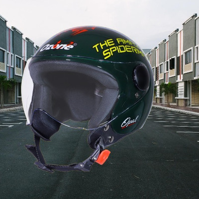 OZONE mix spidr_helmet_oznH37 Motorbike Helmet(Green)