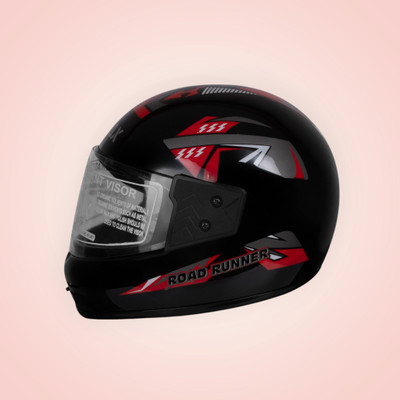 Font unisex full face good hard quality helmet-Silver281281-Red jaal-ABCD281 Motorbike Helmet(Red)