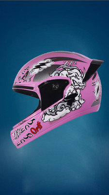 OZONE Opal helmet _openface_freesize_19 Motorbike Helmet(Pink)