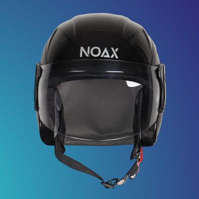 NOAX unisex open face helmet for safty429 Motorbike Helmet(Black)