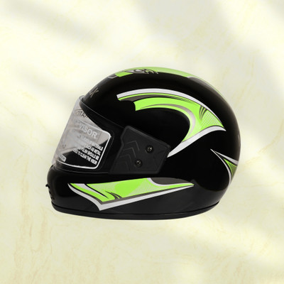 NOAX ISI marked helmet solid helmet((fk160 Motorbike Helmet(Green)