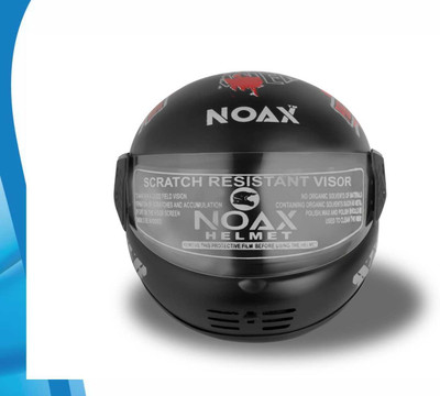 NOAX ISI MARKED FULL FACE HELMET FOR SAFE RIDING UNISEX BUYY_437 Motorbike Helmet(Red)