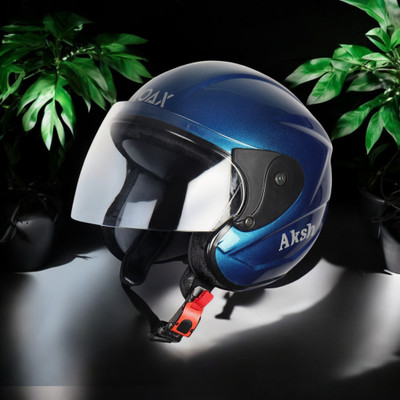 NOAX SAFETY HELMET FOR ONROAD RIDDING SOLID MATERIAL-TWO WHEELER(SLFK-AT-886 Motorbike Helmet(Blue)