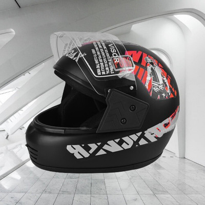 NOAX ISI MARKED UNISEX HELMET FOR RIDDING BIKE NON STOP(DD-323 Motorbike Helmet(Red)