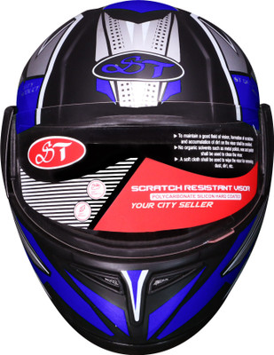 YOURCITYSELLER New-STISS-Black10 Motorbike Helmet(Blue)