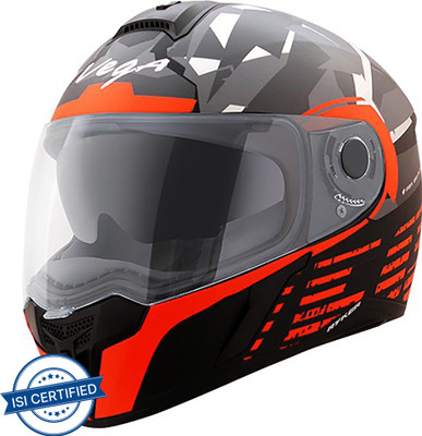 VEGA Ryker D/V Camo Motorbike Helmet(Black Red)