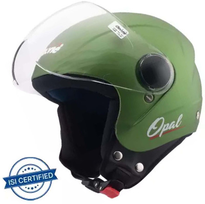 OZONE SV_OPENFACE HELMET_SUPER QUALITY_NEW MODEL_AD37 Motorbike Helmet(GREEN PLAIN)