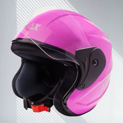 NOAX unisex helmet branded ISI marked (SL27 Motorsports Helmet(Pink)