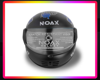 NOAX ISI MARKED FULL FACE HELMET FOR SAFE RIDING UNISEX BUYY_30 Motorbike Helmet(Blue)
