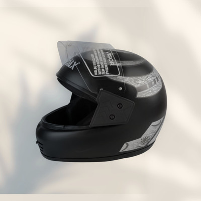 NOAX ISI MARKED unisex full face good hard quality helmet-Silver409 Motorbike Helmet(Silver)