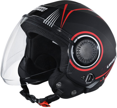 STUDDS Urban Super D1 Motorbike Helmet(Matt Black N2)
