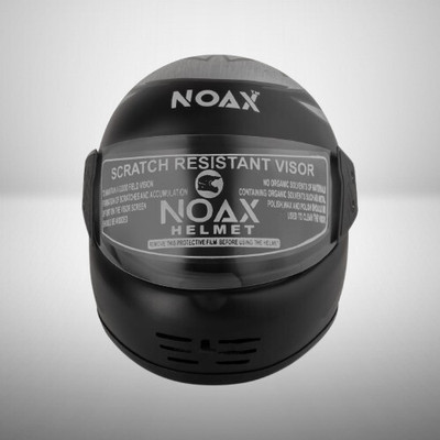 NOAX ISI marked helmet solid helmet((fk101 Motorbike Helmet(Black)