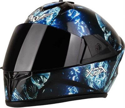 deletion Fighter Ninja HD Graphics with Anti UV PC Visor ABS Material Unisex (MM-1) Motorbike Helmet(Multicolor)