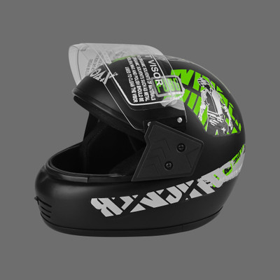 NOAX unisex full facce helmet OriginalLL@71 Motorbike Helmet(Green)