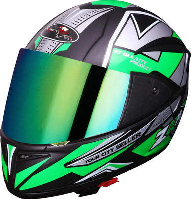 YOURCITYSELLER FULL FACE HELMET FOR MENS Motorsports Helmet(Green)