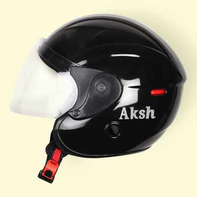 NOAX SAFETY HELMET ONROAD for unisex HELMET- TWO WHEELER(SLfk-n96 Motorbike Helmet(Black)