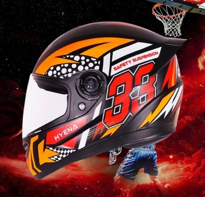 OZONE Prime Helmet_full face_HyEna_VL_@7@247 Motorbike Helmet(RED-BLACK)